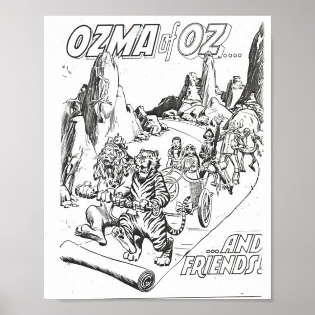 Póster Ozma de Oz y amigos (Frente)