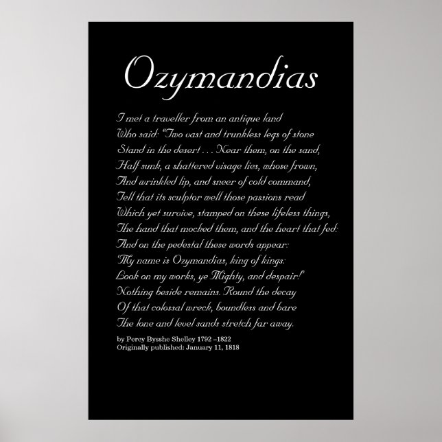 Póster Ozymandias (Frente)