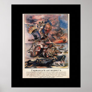 Póster P1331 - El Poster alemán de propaganda anticristo