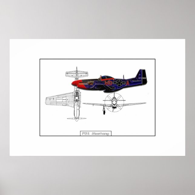Póster P51 Mustang 01 (Frente)