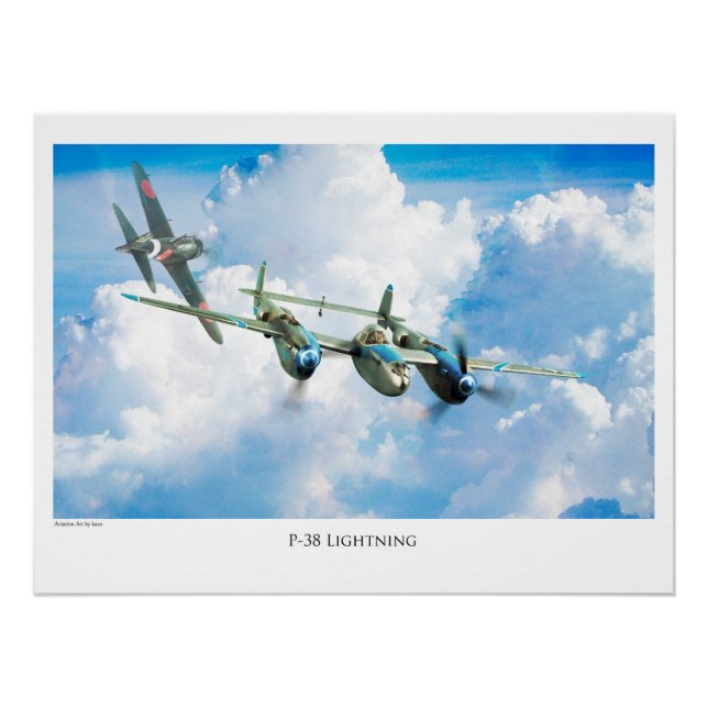 PÓSTER P-38稲妻 (Anverso)