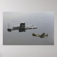 P-40 Tomahawk y A-10 Warthog