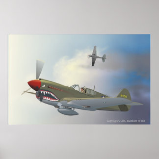 Póster P-40 Warhawks