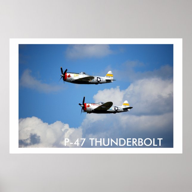 Póster P-47 THUNDERBOLT "Nice Jugs" (Frente)