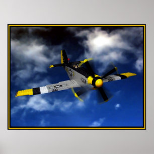 Póster P 51 Mustang