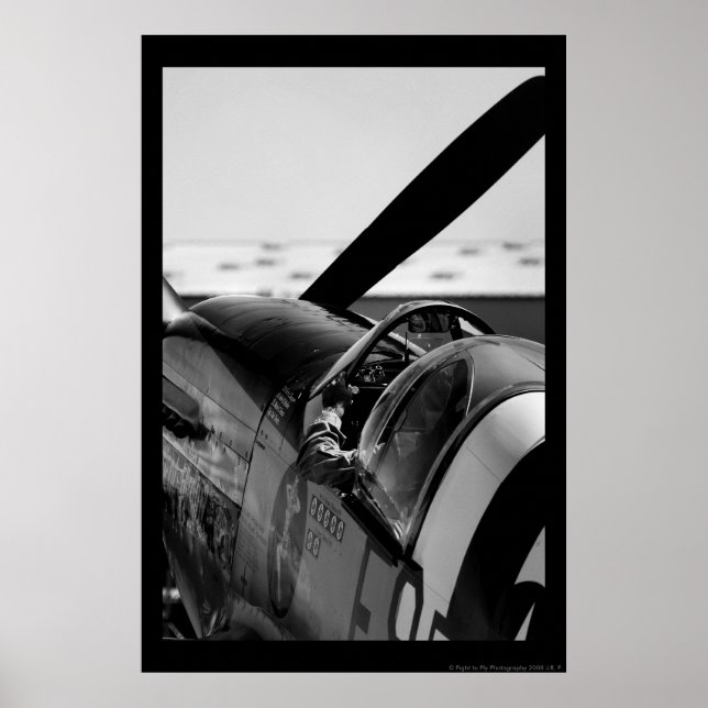 Póster P-51B Mustang (Frente)