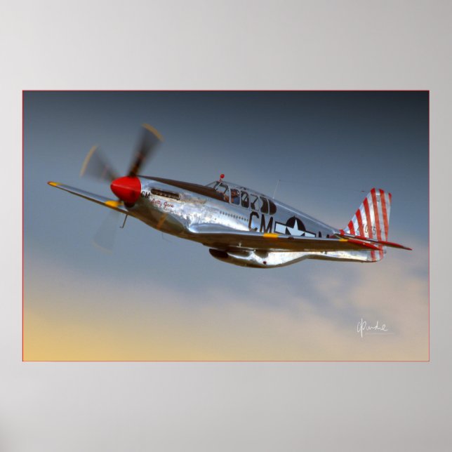 Póster P-51C Mustang (Frente)