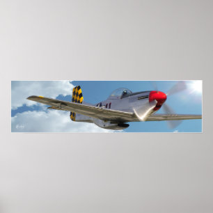 Póster "P-51D Mustang"