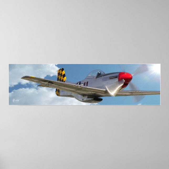 Póster "P-51D Mustang" (Frente)