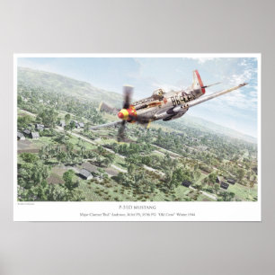 Póster P-51D Mustang