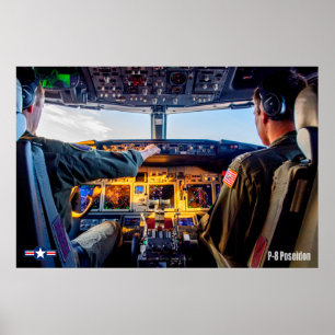 PÓSTER P-8 POSEIDON COCKPIT