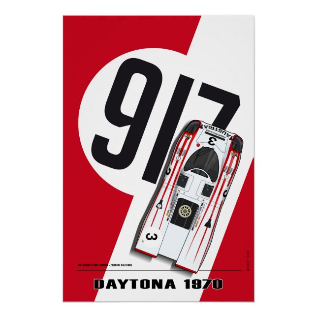 Póster P 917 Elford-Ahrens Daytona 1970 (Anverso)