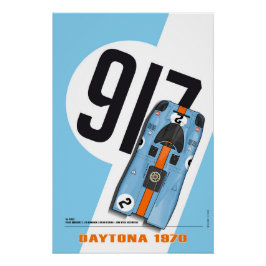 Póster P 917 Rodriguez-Kinnunen Blue Daytona 1970