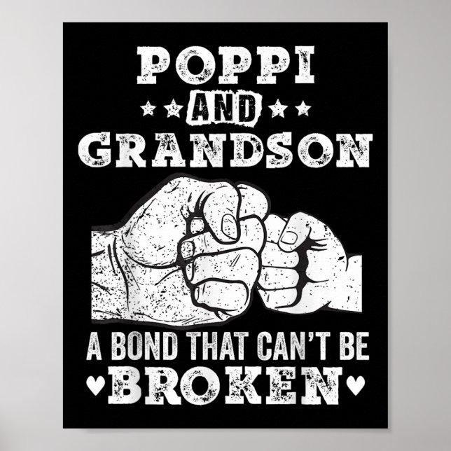 Póster P And Grandson A Bond That Cant Be Broken Grandpa  (Frente)