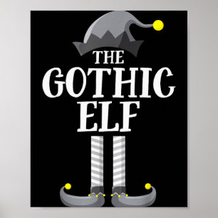 Póster P de Navidad para grupo familiar a juego de Elfo N