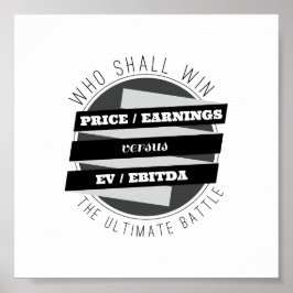 Póster P/E Ratio versus EV/EBITDA Ratio