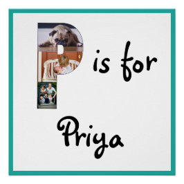 Póster P es para Nombre