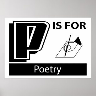 Póster P Es Para Poesía