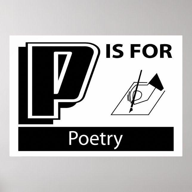 Póster P Es Para Poesía (Frente)