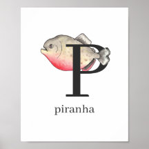 P para Poster Piranha