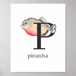 Póster P para Poster Piranha