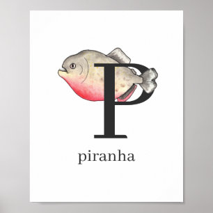 Póster P para Poster Piranha