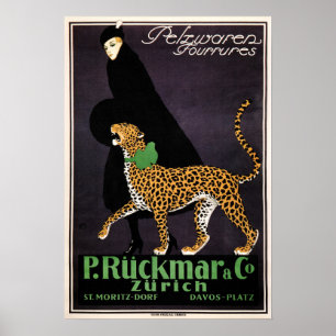 Póster P Ruckmar & Co. 1910 Women Clothing Fashion Store