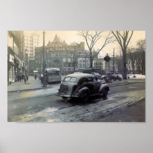 Póster PA de la Wilkes-Barra de los años 30. Poster