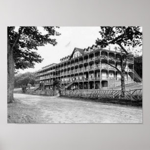 Póster PA de Poconos de la casa del Mt. Pocono. Poster