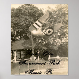 Póster PA rocoso de Moosic del parque de atracciones de
