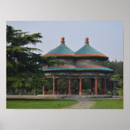 Póster Pabellón chino en el complejo del templo del cielo