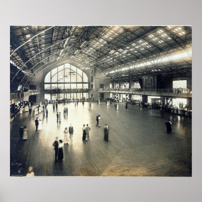 Póster Pabellón de danza de la isla Boblo (Frente)