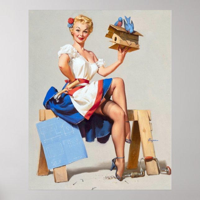 Póster Pabellón de la casa de aves (Frente)