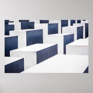 Póster Pabellones de hormigón blanco