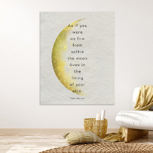 Póster Pablo Neruda Poster de poemas celestes