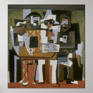 Póster Pablo Picasso - Los Tres Músicos
