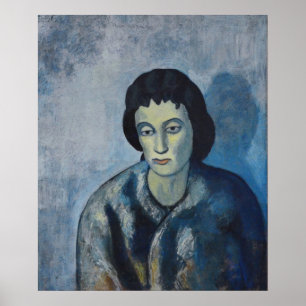 Póster Pablo Picasso - Mujer con Bangs, 1902