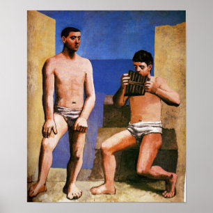 Póster Pablo Picasso - Pipes de Pan, 1923