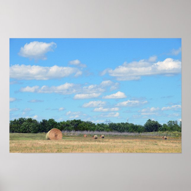 Póster Pacas de Heno de Kansas (Frente)