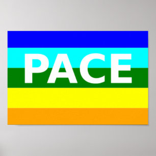 Póster Pace (Peace) Flag Poster italiano