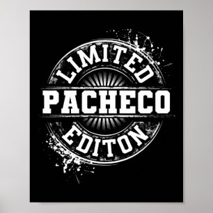 Póster Pacheco Funny Surname Family Tree Birday Reunion