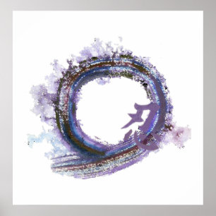 Póster Paciencia en morado , Enso