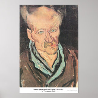 Póster Paciente en el Hospital Saint-Paul por Vincent van