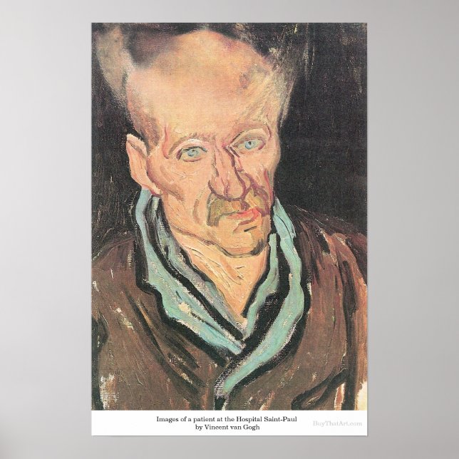Póster Paciente en el Hospital Saint-Paul por Vincent van (Frente)