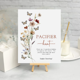 Póster Pacificador de Flor Silvestre Terracotta