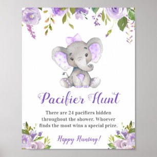 Póster Pacificador Hunt Lavender Chica Elephant Baby Show