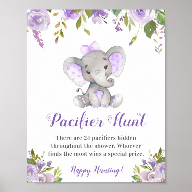 Póster Pacificador Hunt Lavender Chica Elephant Baby Show (Frente)