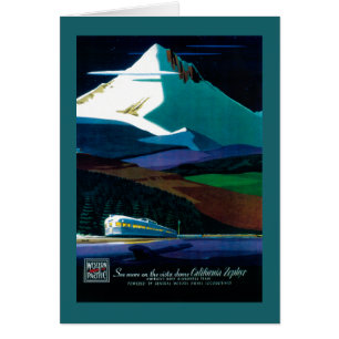 Poster pacífico occidental del vintage del Zephyr