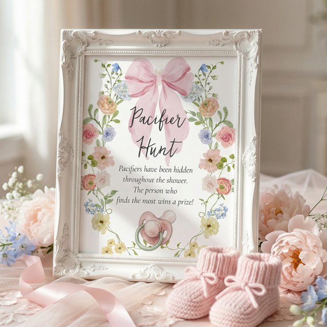 Póster Pacifier Hunt Baby Shower Game Sign (Subido por el creador)