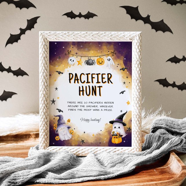 Póster Pacifier Hunt Game Halloween Baby Shower Game Rótu (Subido por el creador)
